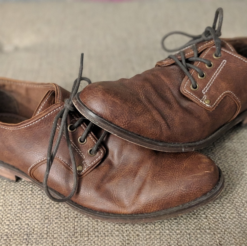 H&M Brown Vintage Dress Shoes Size 8